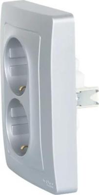 Розетка двойная SE Blanca, 16 А, 250В, встраив., с з/к, шторки, IP20, алюм., BLNRS001123 – фото 5