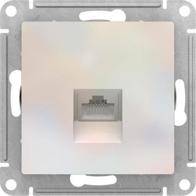 Розетка компьютерная Schneider Electric ATN000483 1-местная RJ45, жемчужная – фото 2