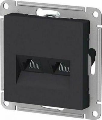 Розетка компьютерная Schneider Electric ATN001085 2-местная, RJ45 категории 5E, карбон – фото 7