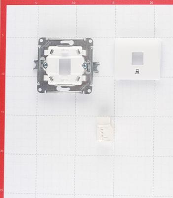 Розетка компьютерная Schneider Electric Glossa GSL000181K 1-местная, СП, RJ45, белая – фото 10