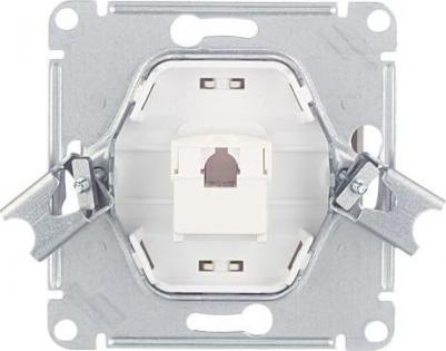 Розетка компьютерная Schneider Electric Glossa GSL000281K 1-местная, СП, RJ45, бежевая – фото 7