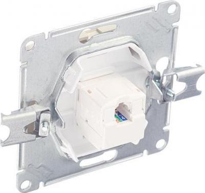 Розетка компьютерная Schneider Electric Glossa GSL000281K 1-местная, СП, RJ45, бежевая – фото 11
