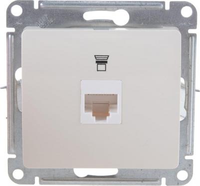 Розетка компьютерная Schneider Electric Glossa GSL000281K 1-местная, СП, RJ45, бежевая – фото 14