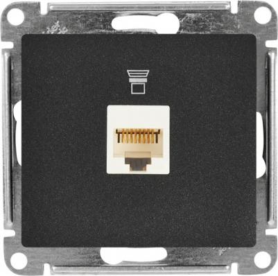 Розетка компьютерная Schneider Electric Glossa GSL000781K 1-местная, RJ45, антрацит