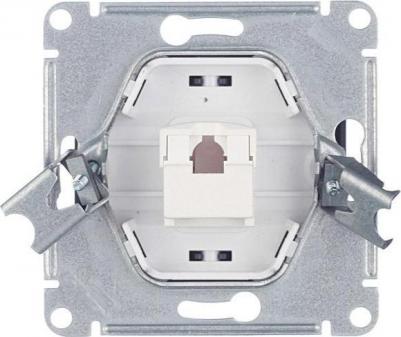 Розетка компьютерная Schneider Electric Glossa GSL000781K 1-местная, RJ45, антрацит – фото 3