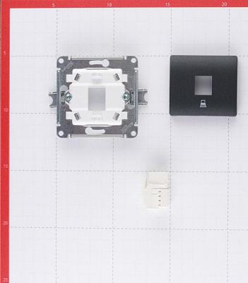 Розетка компьютерная Schneider Electric Glossa GSL000781K 1-местная, RJ45, антрацит – фото 11