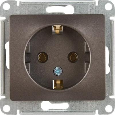 Розетка с/з Schneider Electric Glossa Графит