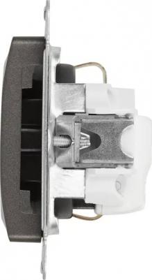 Розетка с/з со шторками Schneider Electric Glossa Графит – фото 10