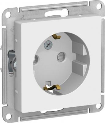 Розетка с заземлением со шторками 16А Schneider Electric Atlas Design, лотос ATN001345 – фото 4