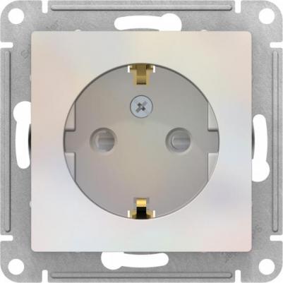 Розетка Schneider Electric ATN000445 1-местная, СП, 16А со шторками, заземление, жемчужная – фото 2