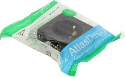 Розетка Schneider Electric ATN001043 1-местная, СП, 16А, с заземлением, карбон