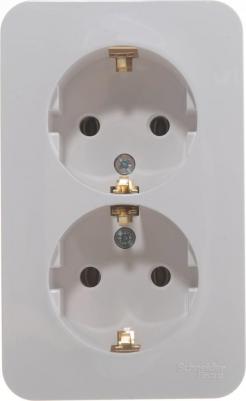 Розетка Schneider Electric BLNRA010211 2-местная, ОП, 16А, IP20, 250В, заземление, белая – фото 8