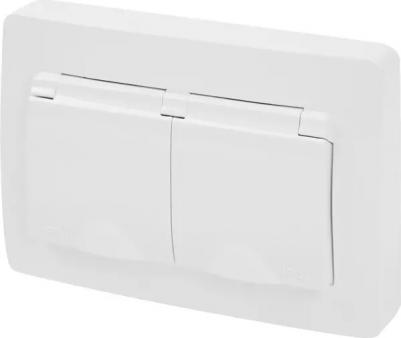 Розетка Schneider Electric BLNRS441121 2-местная, СП, 16А, 250В, с крышкой, белая – фото 9