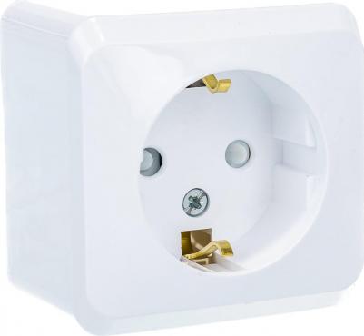 Розетка Schneider Electric Этюд PA16-004B 1-местная, ОП, 16А, IP20, с/з со шторками, белая – фото 13