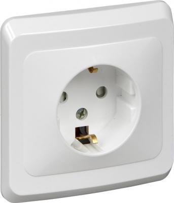 Розетка Schneider Electric Этюд PC16-004B 1-местная, СП, 16А, 250В, шторки, с/з, белая – фото 12