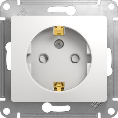 Розетка Schneider Electric Glossa GSL000145 1-местная, СП, 16А, IP20, с/з, шторки, белая – фото 17