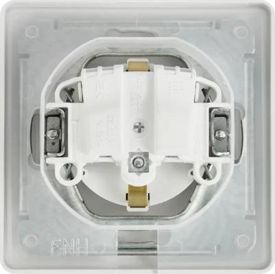 Розетка Schneider Electric Glossa GSL000148 1-местная, СП, 16А, с крышкой, в сборе, белая – фото 6