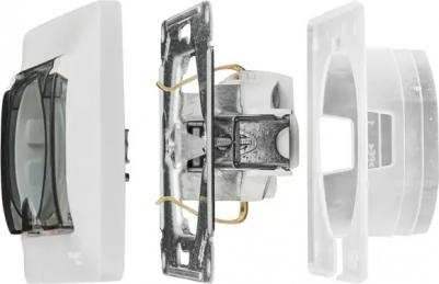 Розетка Schneider Electric Glossa GSL000148 1-местная, СП, 16А, с крышкой, в сборе, белая – фото 10