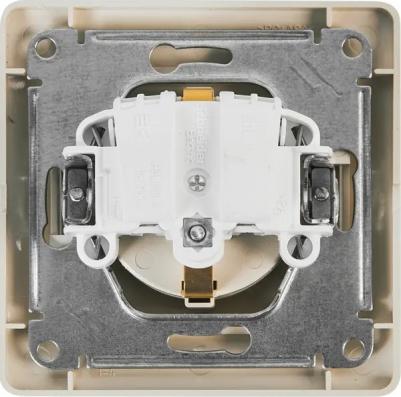 Розетка Schneider Electric Glossa GSL000242 1-местная, СП, 16А, в сборе, бежевая – фото 4