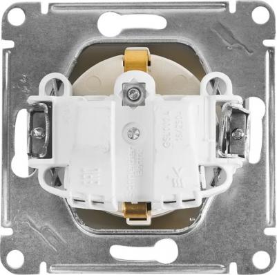 Розетка Schneider Electric Glossa GSL000245 1-местная, СП, 16А, IP20, с/з, шторки, бежевая – фото 4