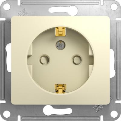 Розетка Schneider Electric Glossa GSL000245 1-местная, СП, 16А, IP20, с/з, шторки, бежевая – фото 10
