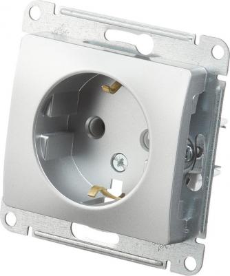 Розетка Schneider Electric Glossa GSL000343 1-местная, СП, 16А, с заземлением, алюминиевая – фото 3