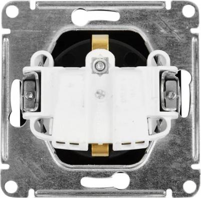 Розетка Schneider Electric Glossa GSL000743 1-местная, СП, 16А, IP20, заземление, антрацит – фото 2