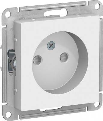 Розетка SE AtlasDesign Белый б/з со шторками, 16А, механизм – фото 2