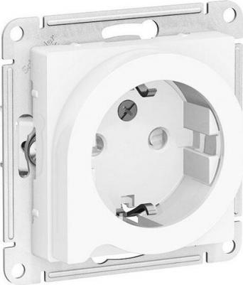 Розетка SE AtlasDesign Белый с/з со шторками, 16А, в сборе – фото 2