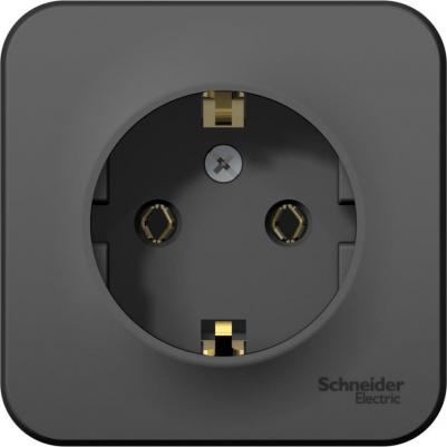 Розетка SE Blanca наруж Антрацит с/з без шторок 16А, 250В, изолир. пластина 3606481197146 – фото 5