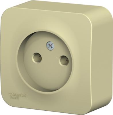 Розетка SE Blanca наруж Бежевая б/з без шторок, изолир. пластина 16А, 250В – фото 4