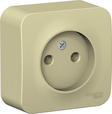 Розетка SE Blanca наруж Бежевая б/з без шторок, изолир. пластина 16А, 250В