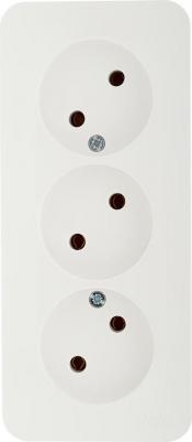 Розетка SE Blanca наруж Молочная 3-ая б/з без шторок 16А, 250В, изолир. пластина