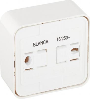 Розетка SE Blanca наруж Молочная с/з со штор., 16А, 250В изолир. пластина – фото 1