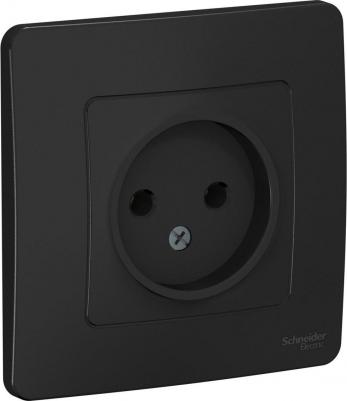 Розетка SE Blanca внутр Антрацит б/з без шторок 16А, 250В – фото 11