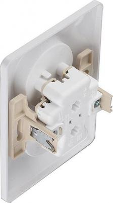 Розетка SE Glossa Белая 2-я б/з (в сборе с рамкой) – фото 10