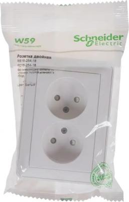 Розетка SE Wessen 59 Бел 2-ая б/з (в сборе, с рамкой) – фото 2