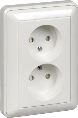 Розетка SE Wessen 59 Бел 2-ая б/з (в сборе, с рамкой) – фото 9