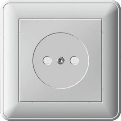 Розетка SE Wessen 59 Бел б/з (в сборе, с рамкой) – фото 4