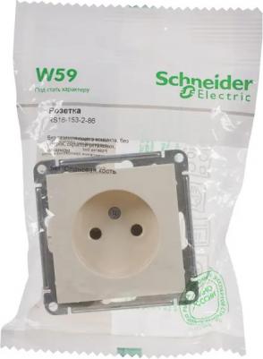 Розетка встраиваемая W59 без заземления, цвет слоновая кость – фото 9