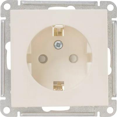 SE Wessen 59 Беж Розетка с/з с защитными шторками