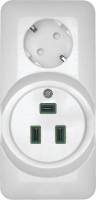 SE Wessen Прима наруж Бел Розетка 2-ая для электроплит 32А+силовая 16А – фото 1