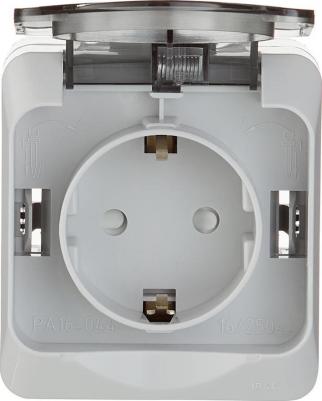 Сетевая розетка Schneider Electric Этюд PA16-044C IP44 – фото 7