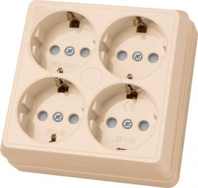 Четырехместная розетка Ладога 4690259345319 – фото 1