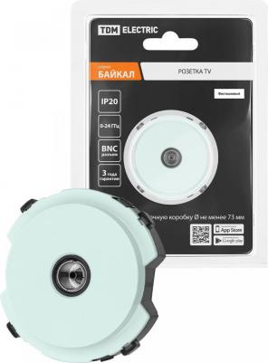 Розетка TV оконечная фисташковая, Байкал, цена за 1 шт