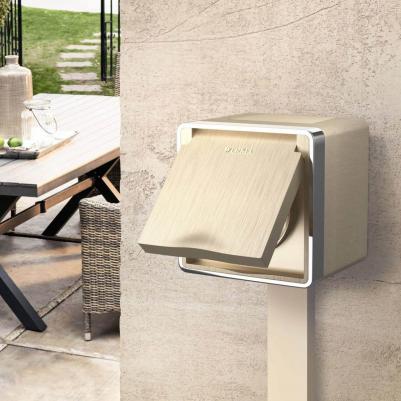 Розетка Gallant шампань рифленый W5071210 – фото 3