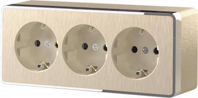 Тройная розетка Gallant 4690389163883