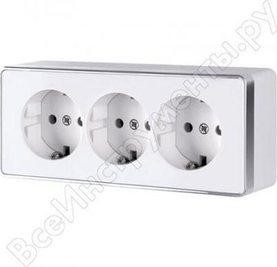 Тройная розетка WL15-02-05 – фото 2