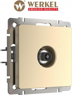 Встраиваемая ТВ-розетка оконечная W1183011 шампань – фото 3