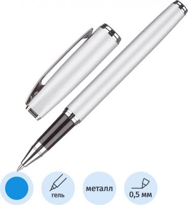 гелевая ручка Ручка гелевая Elegance цвет чернил синий цвет корпуса серебристый – фото 3